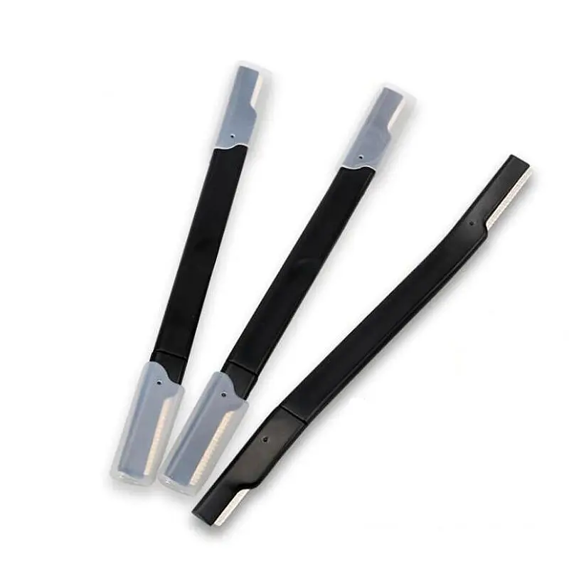 Wholesale Permanent Makeup Eyebrow Blade Trimmer Razor Eyebrow Hair Remover Two Heads Eyebrow Razor Trimmer