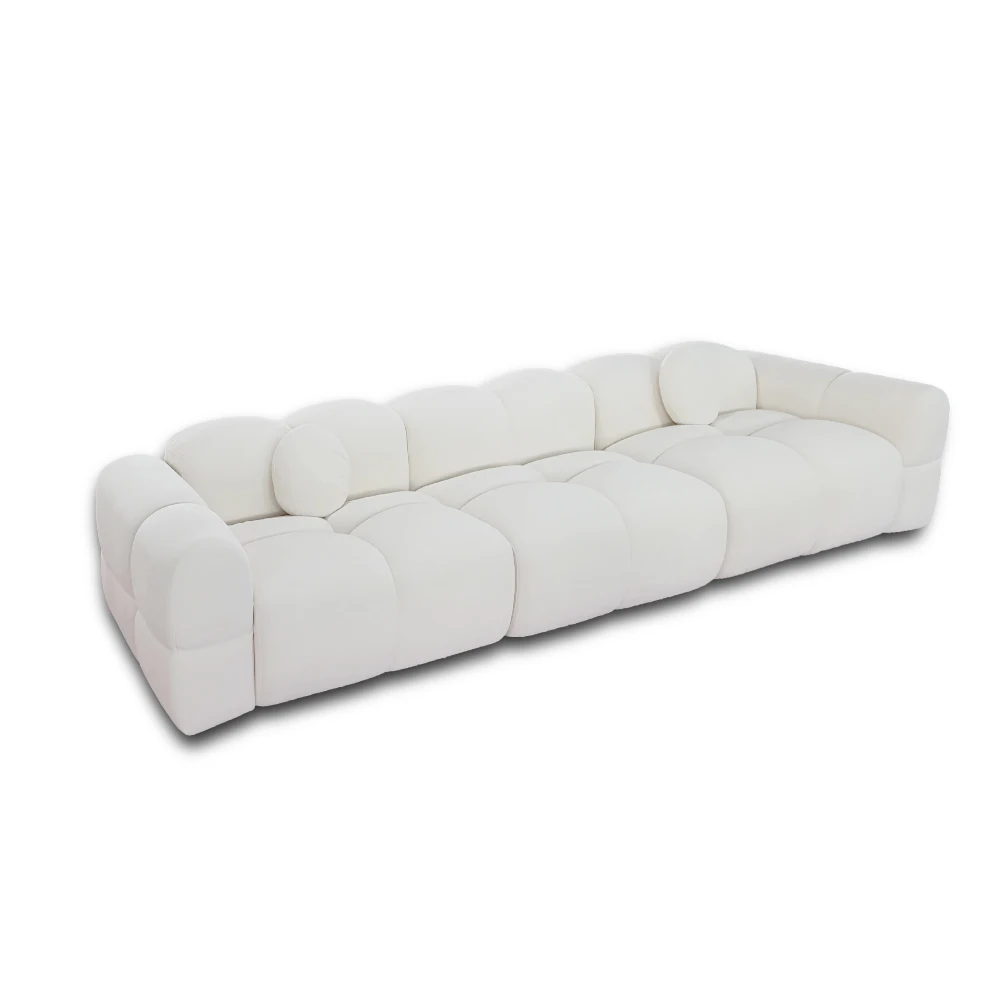 Solid Wood Frame Tufted Modular Fabric Sofa Good Price New Product for Apartment Living Room and Workshop Home Furniture