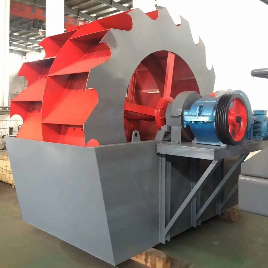 Wheel sand washing machine
