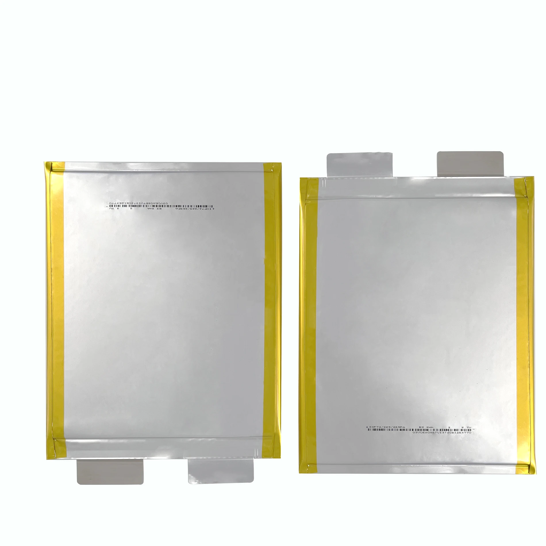 NMC Flat Pouch Rechargeable Lithium Polymer Battery Cell 53.5Ah 3.6V Soft Polymer Pouch Lithium Ion Battery