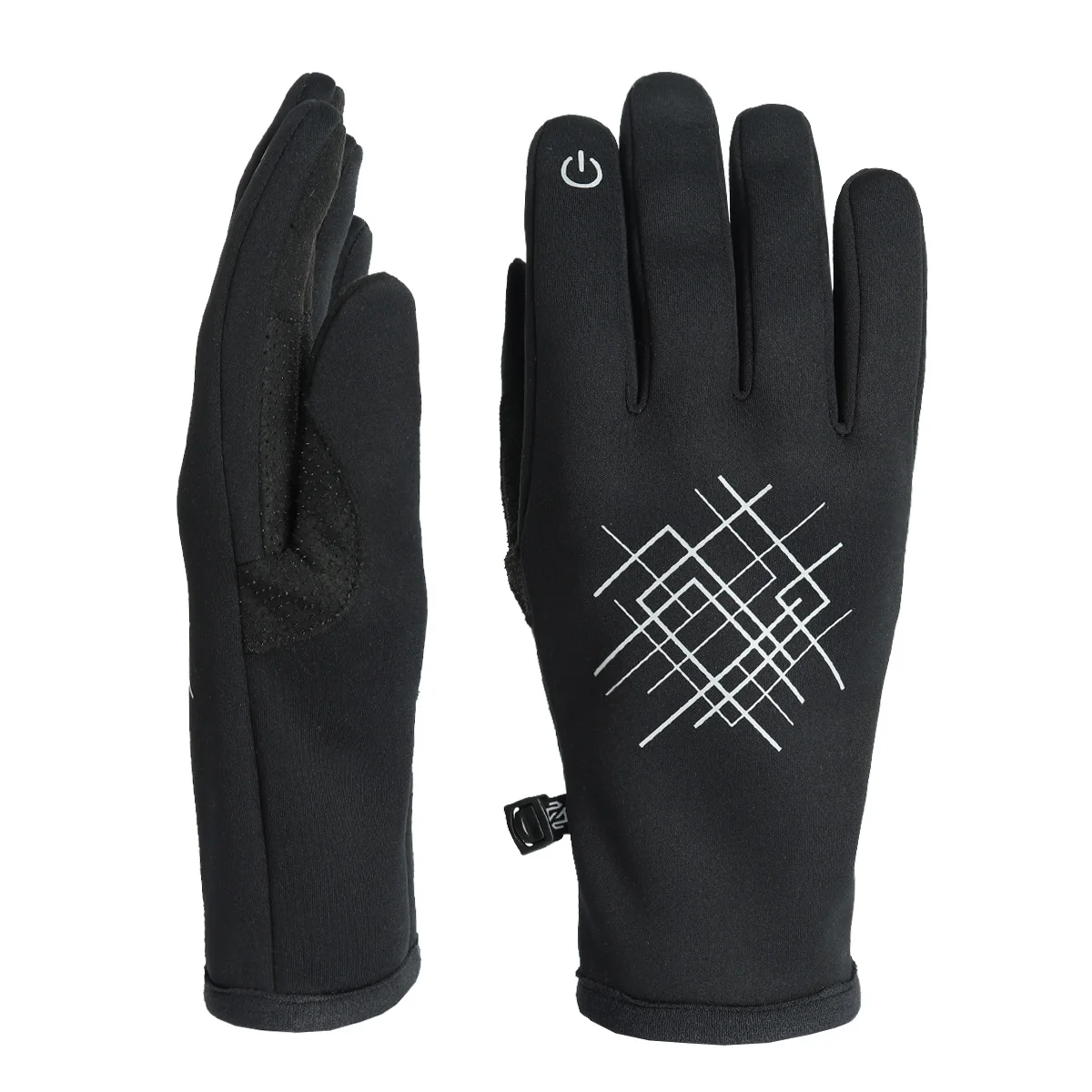 PISTESIGN Winter Bicycle Gloves Touchscreen Cycling Gloves Softshell Road Bike Gloves with Palm Grips
