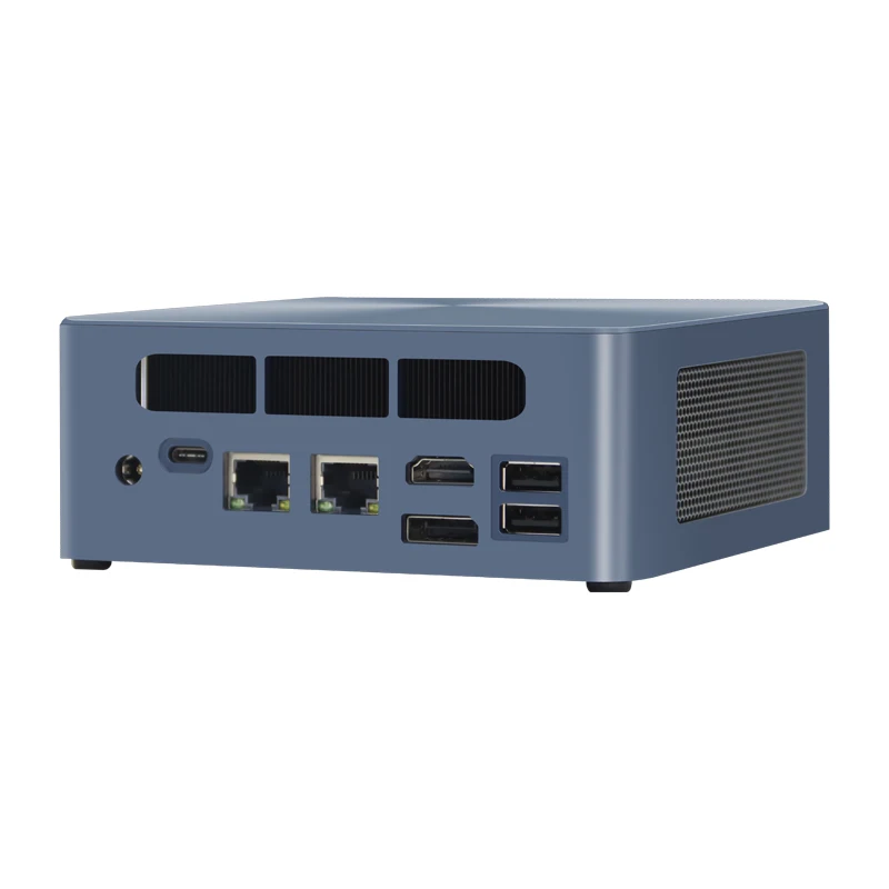 Low Power compact fanless design small Micro Host box AMD Processor USB SSD DDR4 WIFI Desktop Barebone Computer case Mini PC