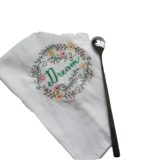 wholesale cotton twill blank tea towels for embroidery