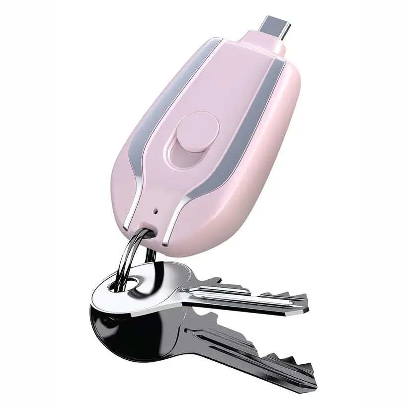 portable keychain charger cargador portatil llavero celular para tipo de mini 1500 usb en b 2 1 5000mah  solar power bank