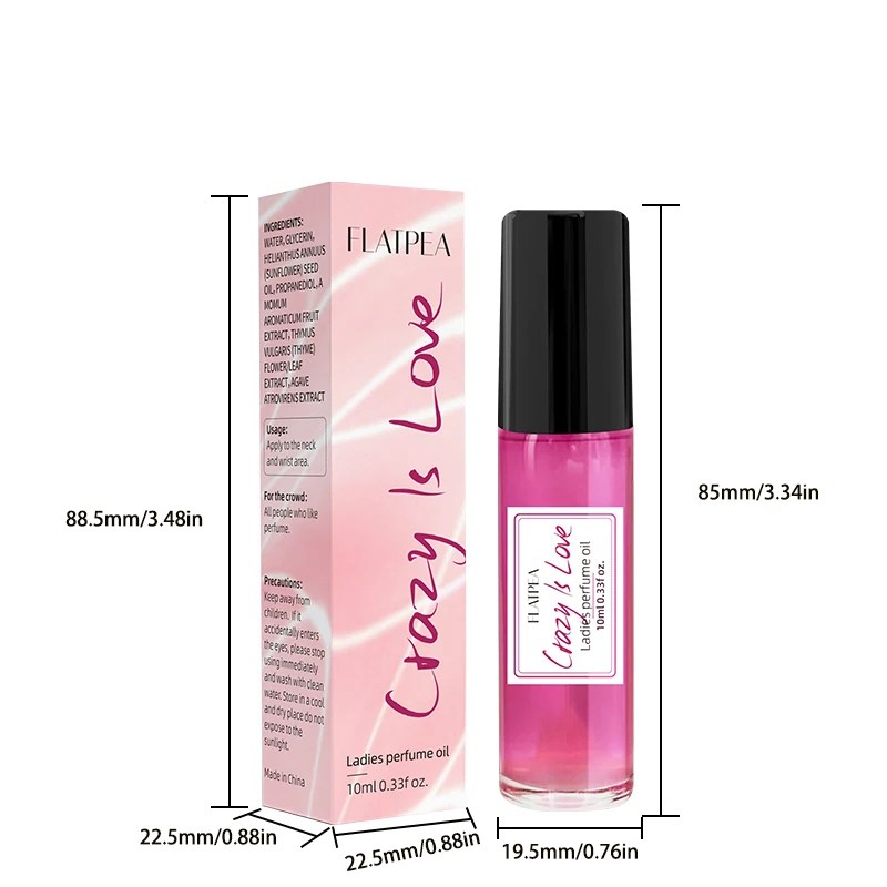 Custom Logo Sweet Blackcurrant pear Iris Jasmine orange blossom praline vanilla patchouli Infused Essential Oil Perfume Roller