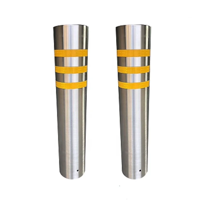 High quality and low price 304 stainless steel column bollard anti-collision column fixed road pile