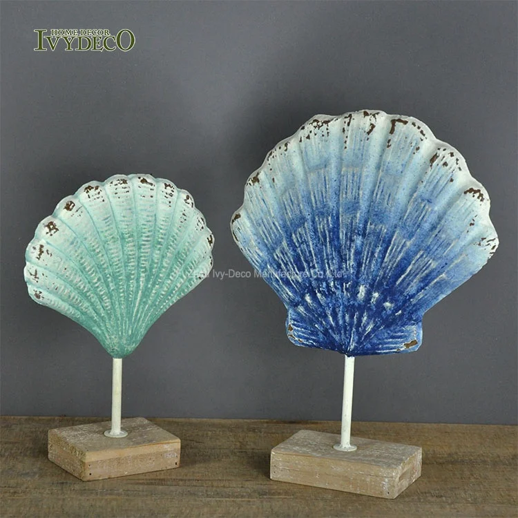 IVYDECO Sea Snail Shell Beach Wedding Decoration Table Centerpiece Decorative Scallop shells conch shells coastal home decor