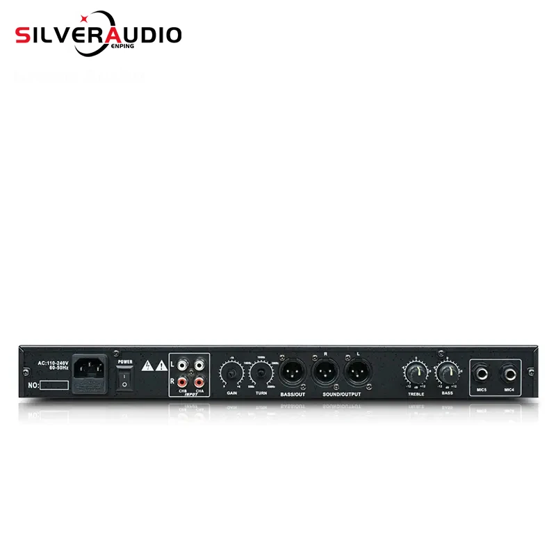 GAX-100 Professional DSP 99 Digital Reverb Effects Adjustment Loudspeaker Power Karaoke-designed Preamp With Without Noise