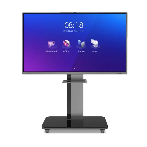 55 65 75 85 100 inch touch led screen 4K interactive panel smart board for school with digital pen