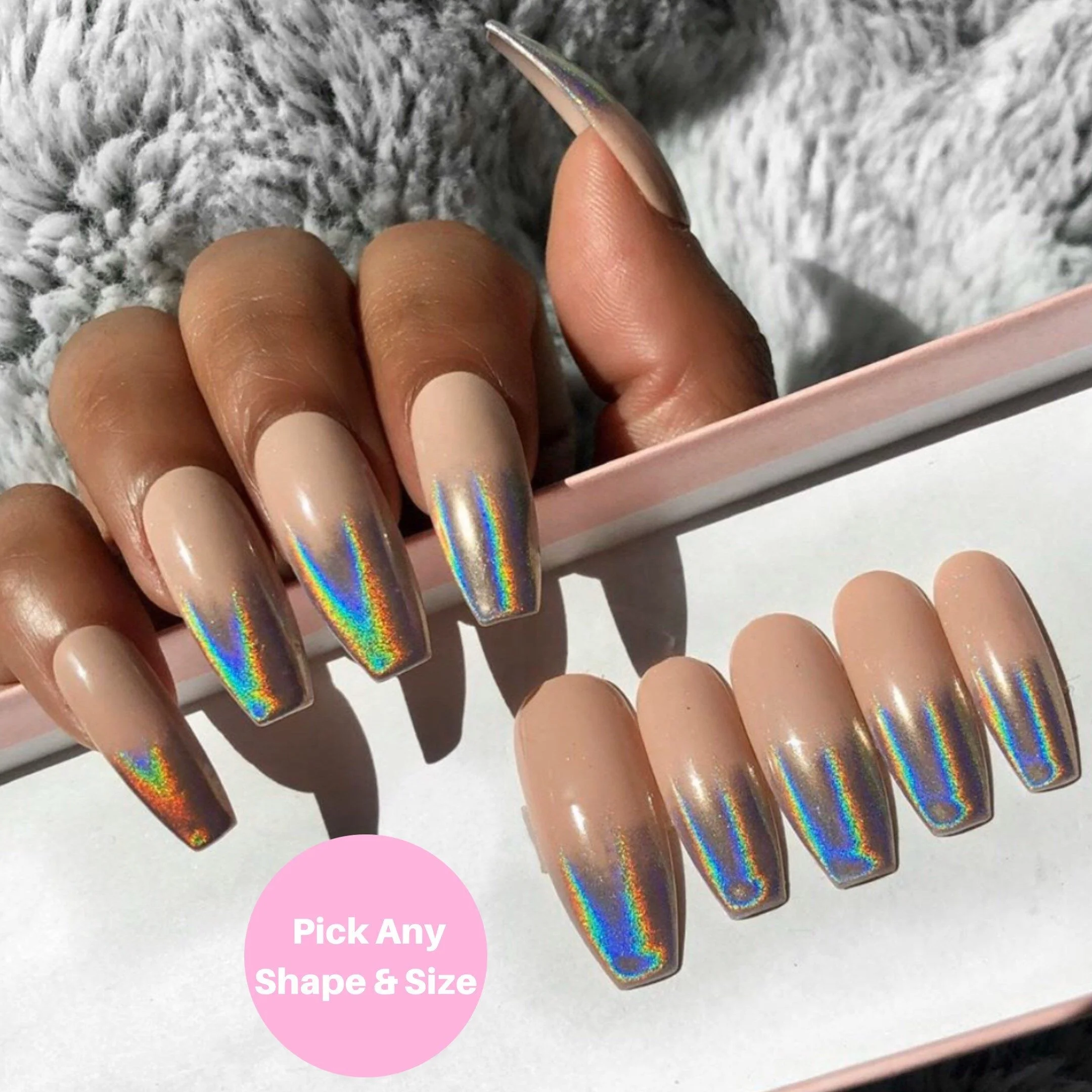 
2021 new high quality packages factory press on nail packaging box 