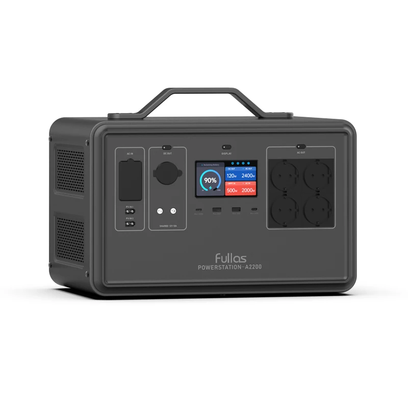 2240Wh 2400w Output Portable Lithium Battery Camping Solar Portable Power Station