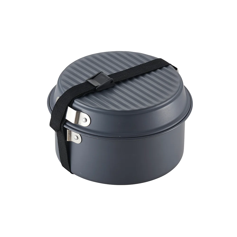 China Professional Picnic Barbecue Polishing Surface Camping Cooking Pot Set Camping Pot Sets