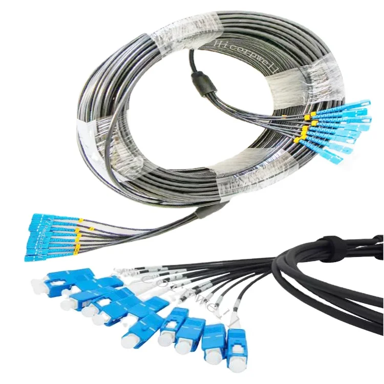 3.0mm 5.0mm  Fiber Patch Cord Cable De Conex FTTH Armoured LC/UPC-LC/UPC SM Fiber Optic Cable Drop Jumper Optical Cable