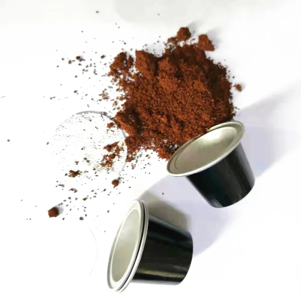 Arabica and robusta blend ground coffee capsules OEM nespresso coffee capsules compatible