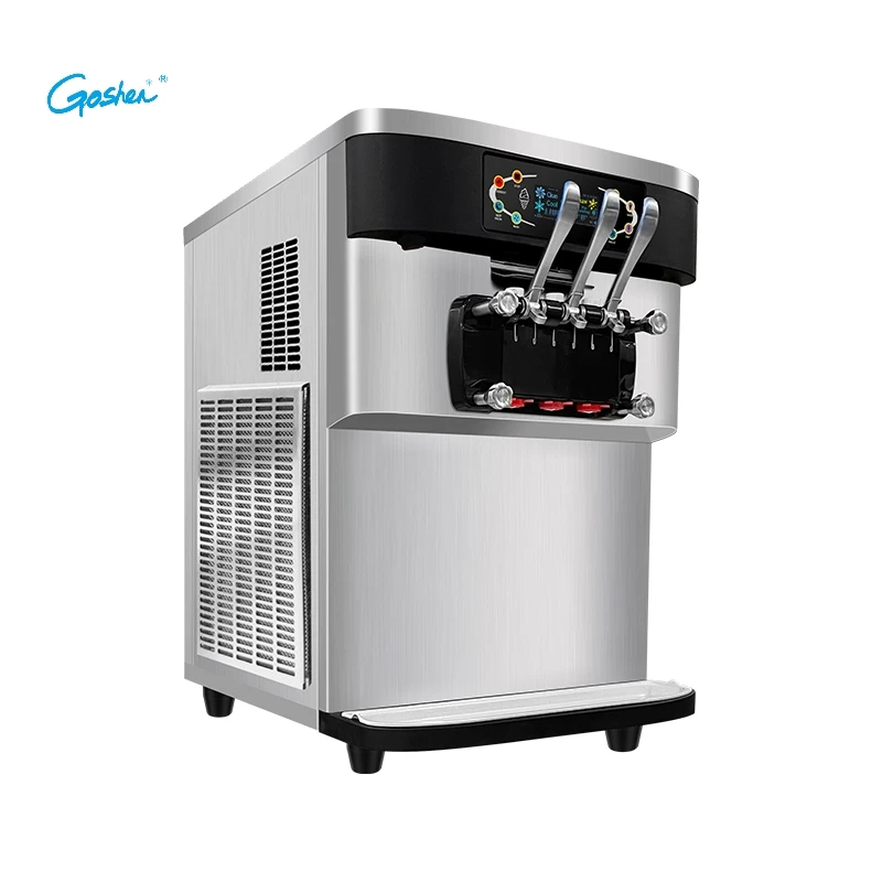high quality top BT syrup snow making gelato helado suave softy maker rolls rolled commercial soft serve ice cream machine