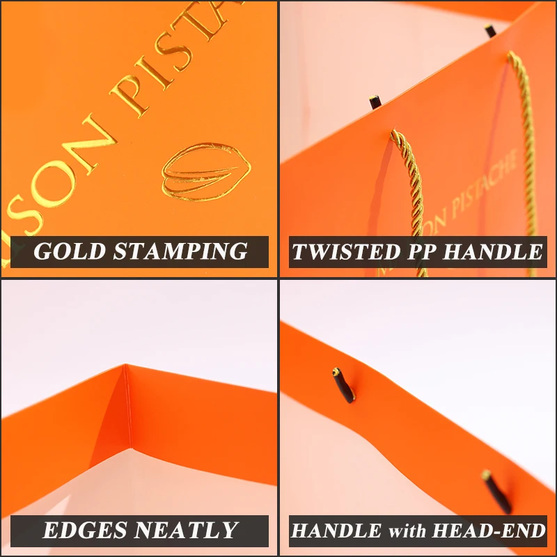 Eco Friendly and Fsc Certified Big Size Square Paper Bag Personalization Custom Two Types Triangle Gift Bag for Retail Store