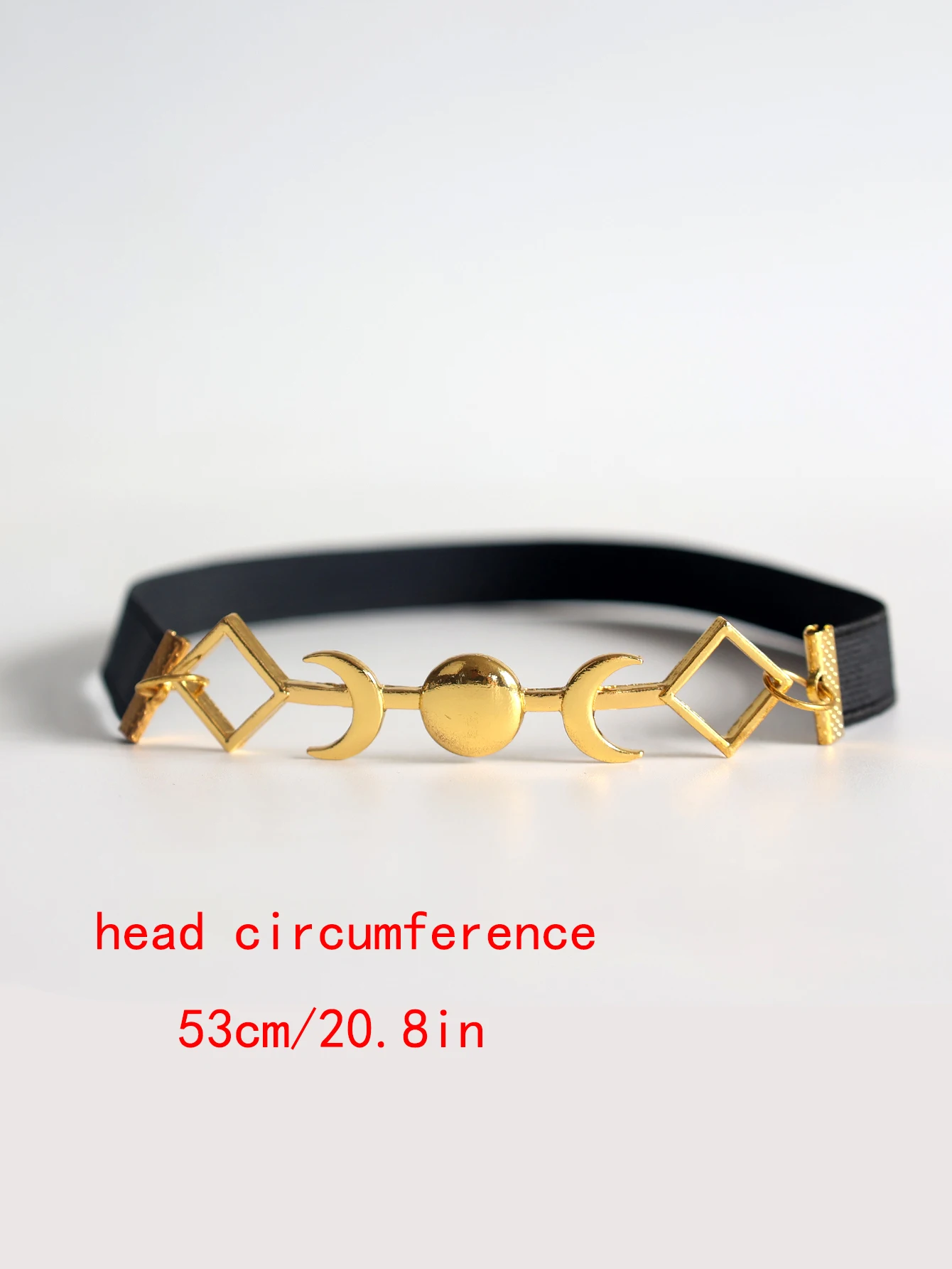 Vintage Goth Snake Hairband Witch Triple Moon Elastic Band Animal Hair Head Chain Witch Hair Accessories for women