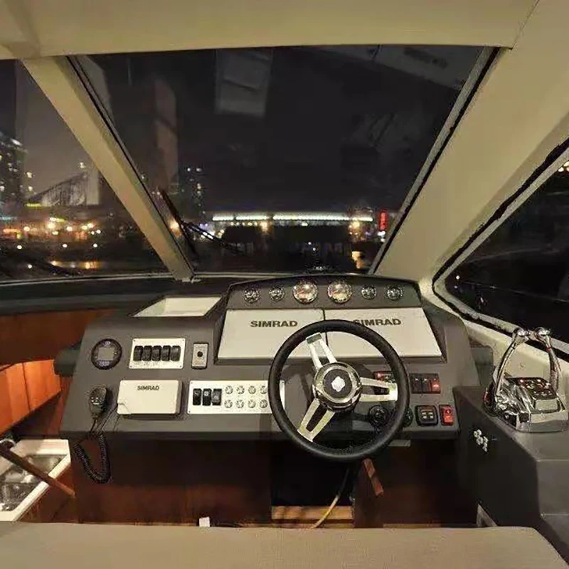 55 ft fiberglass luxury boat  reach to maximum speed 26kn