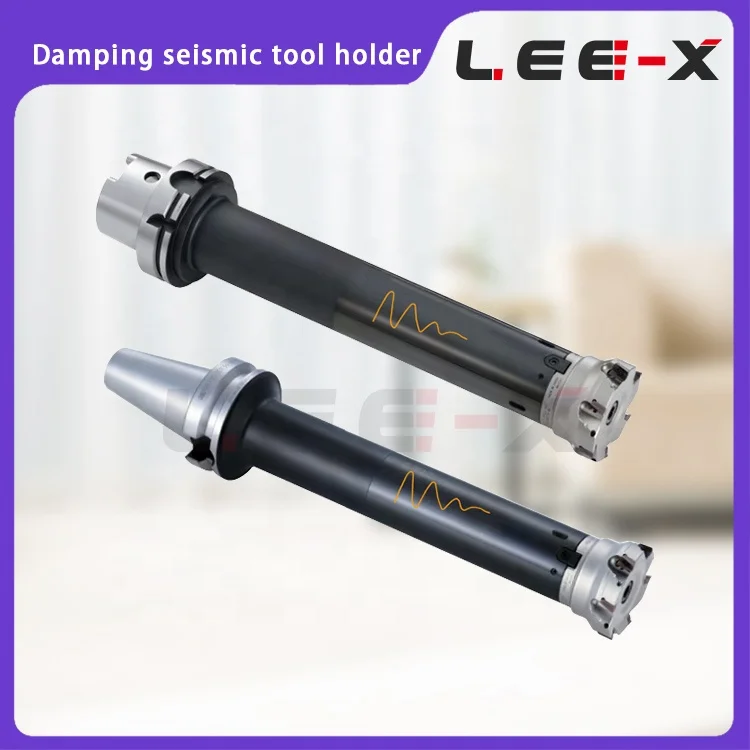 LEE-X Damping Seismic Tool Holder HSK50A 63A 80A 100A SDF FMB Damping Anti-seismic Tool bar Shock Absorbing Cutting Tools