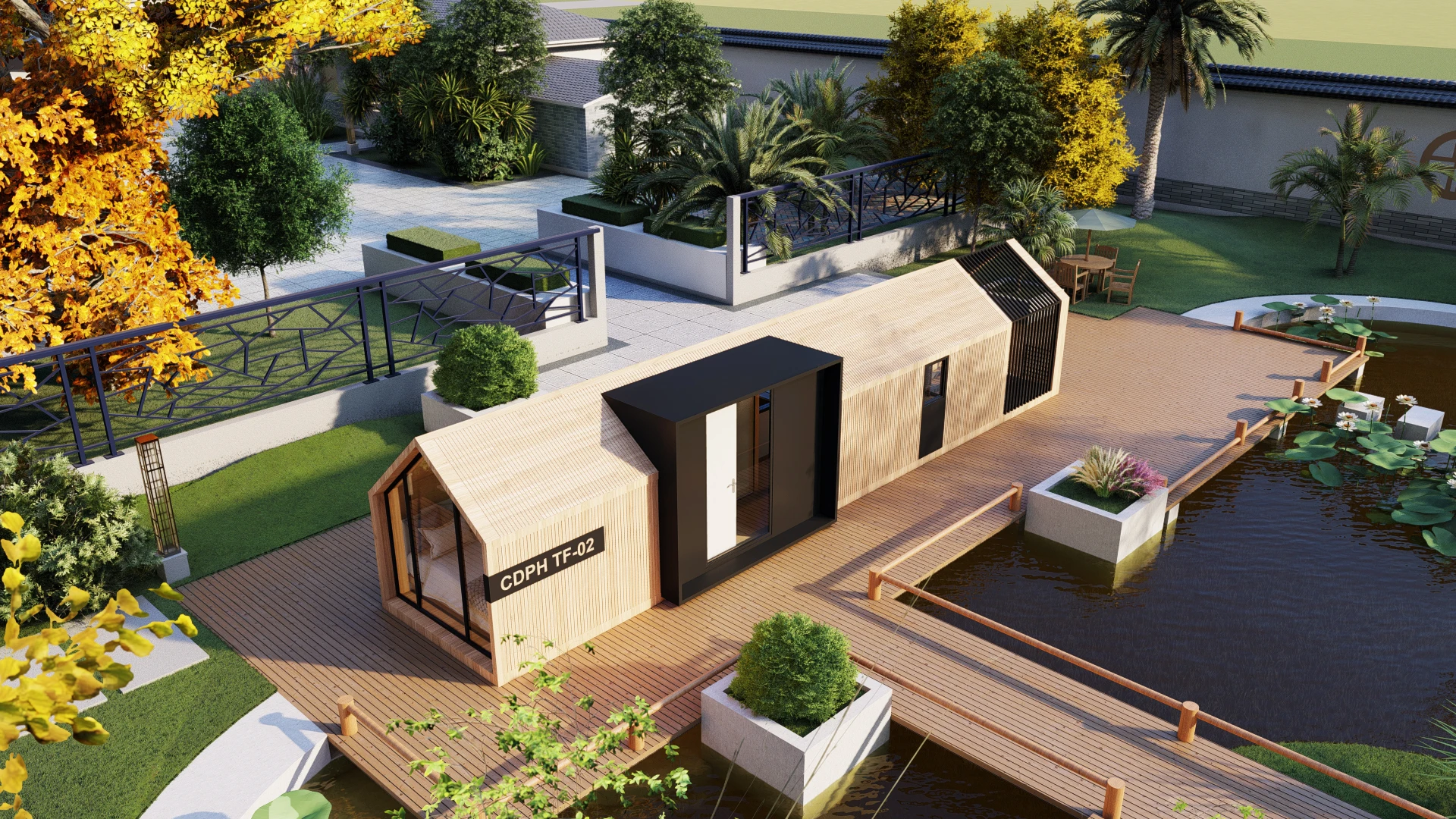 CDPH Factory Mobile Prefab House Portable Homes with Factory Direct Price Garden House Light Steel Villa Prefab House Modern