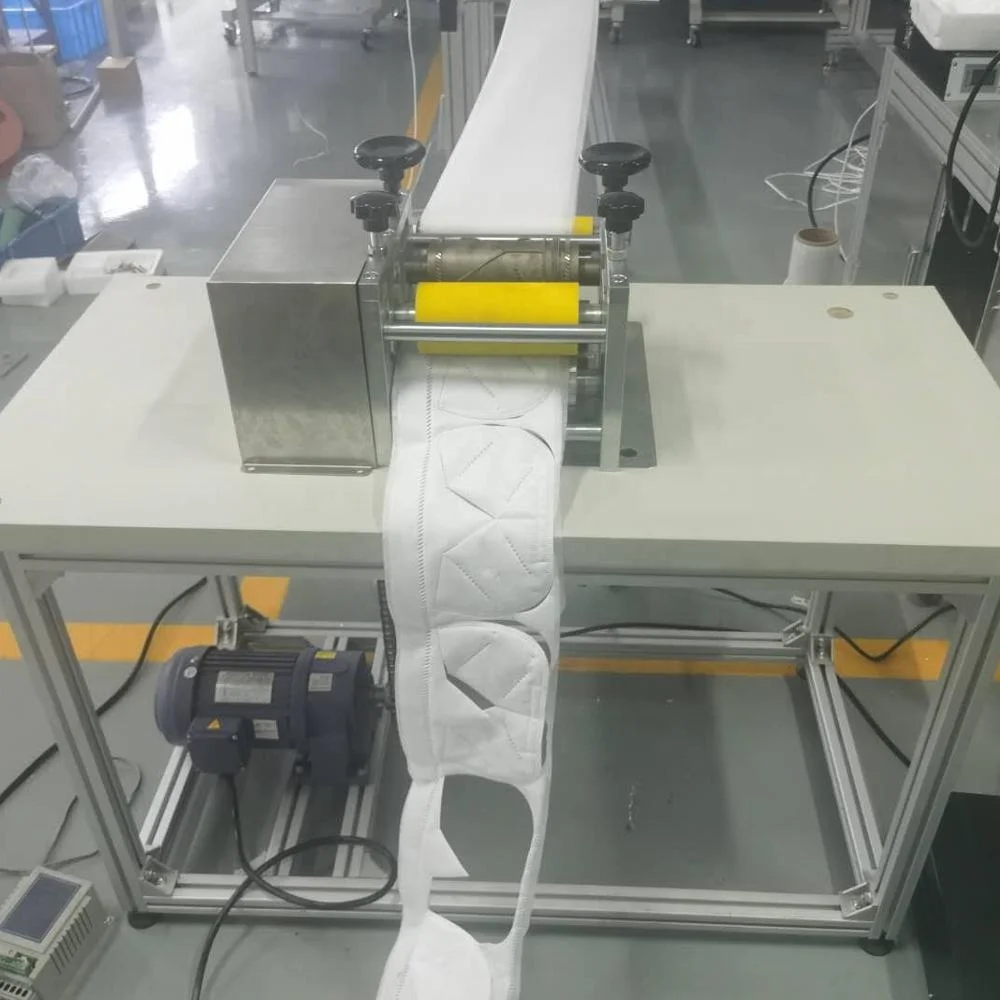 Huamei High quality  Mini  N95 Mask line  Machine with double roller  more accuracy and faster