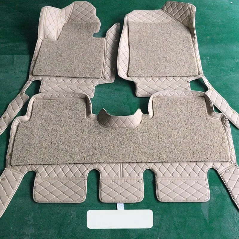 Wholesale production car floor mats leather carpet 2021 Hot Sale Car interior decoration accessories universal car mat