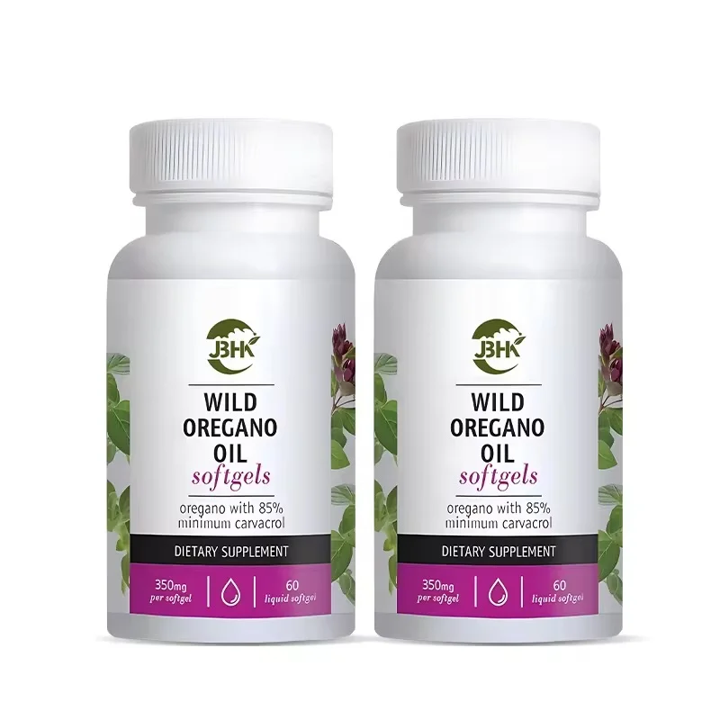 Дикий орегано масло Softgels капсулы. Высококачественные капсулы для пищевых добавок Carvacrol