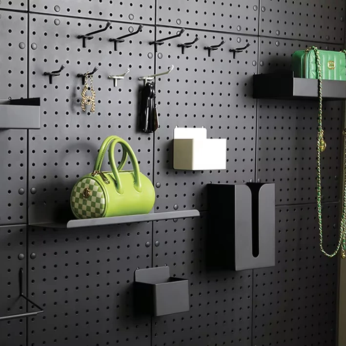 Factory wholesale Storage Tools Hanging Board Hole Hole Board Hanging hooks tool wall panel Hole board display rack