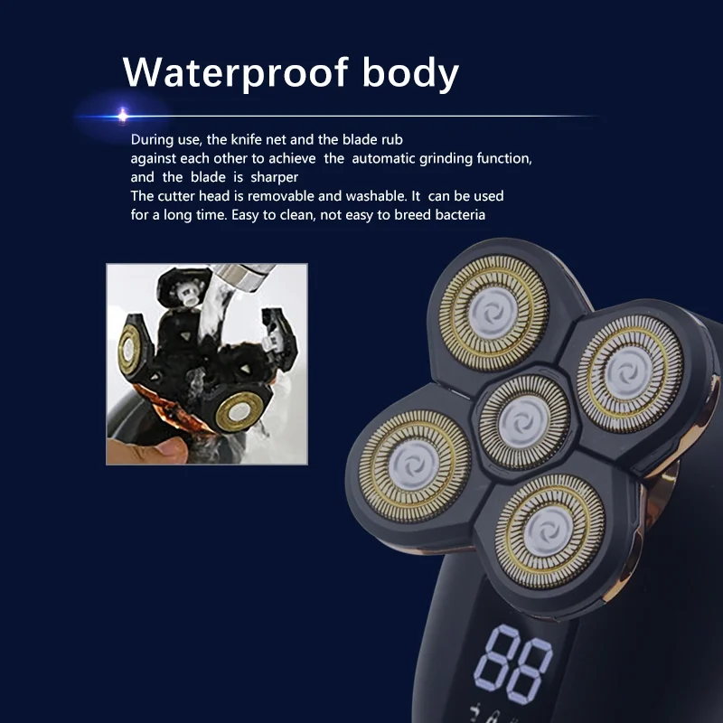 2020 Newest 4 Heads Men Professional Hair Clippers Electric Hair Removal Machine Hair Cut Machine