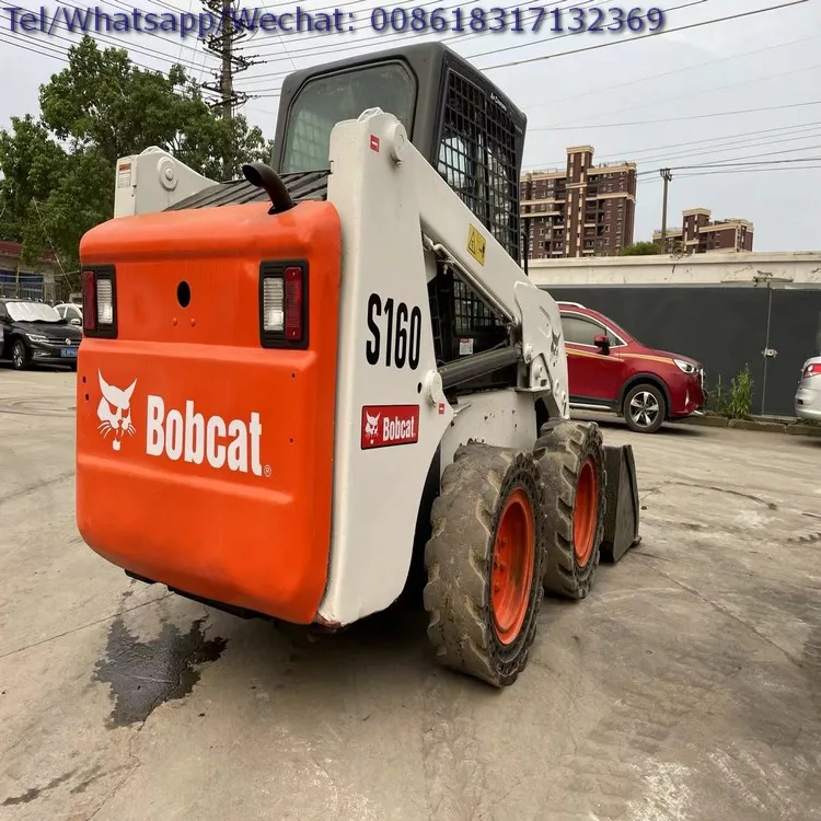 Used Powerful Performance Bobcat S160 S185 S220 S500 S550 Small Skid Steer Loader With Shovel Bucket