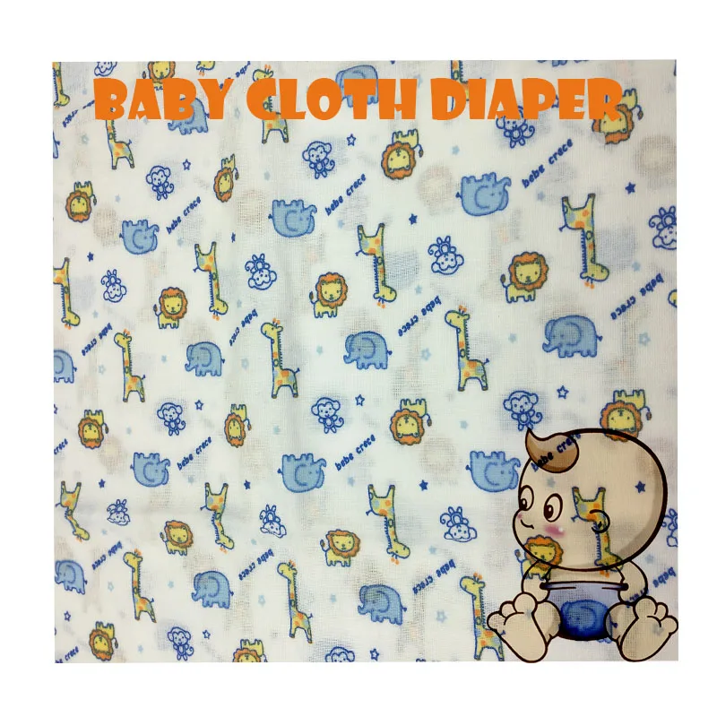 Hot sale non disposable 60cmx60cm cotton sustainable nappies