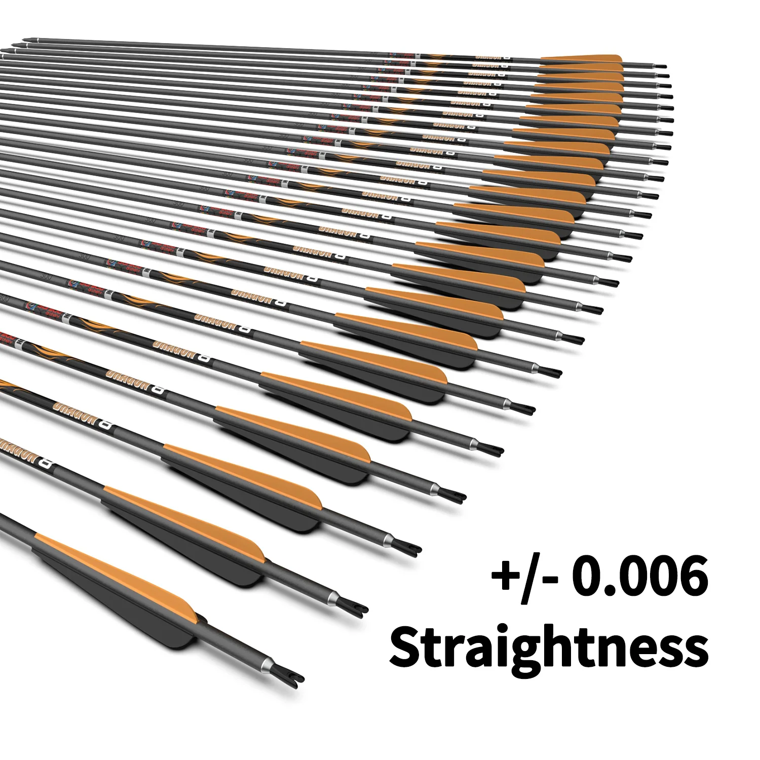 Sanlida Dragon 8 Compound Arrows For Archery Bow Hunting 24pcs Pack Multiple Spine Options