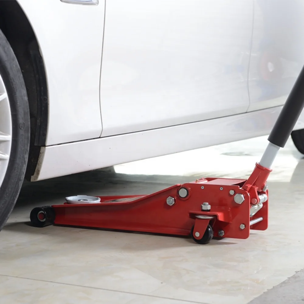 NANFANG CE Approved 3000KG low profile steel floor jack double pump quick lift hydraulic jack