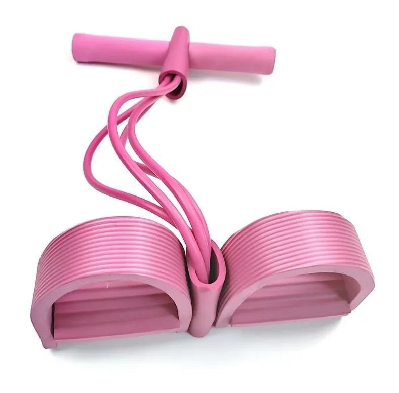 Four-tube Multifunctional Pedal Rally Yoga Exercise Bands Auxiliary Fitness Equipment for Sit-ups and Abdominal Workout