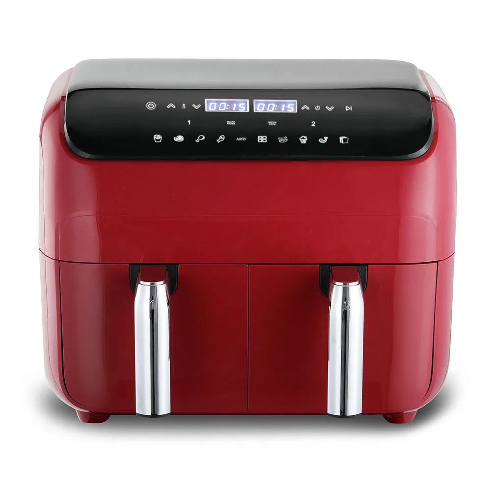 LED Digital Double air fryer with dual basket electric intelligente without oil air fryer ovens 4-in-1 versatility