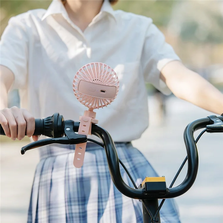 New Small Clip-on Desk Portable Rechargeable Car Seat Charger Cartoon Handheld Mini Baby Stroller Fan