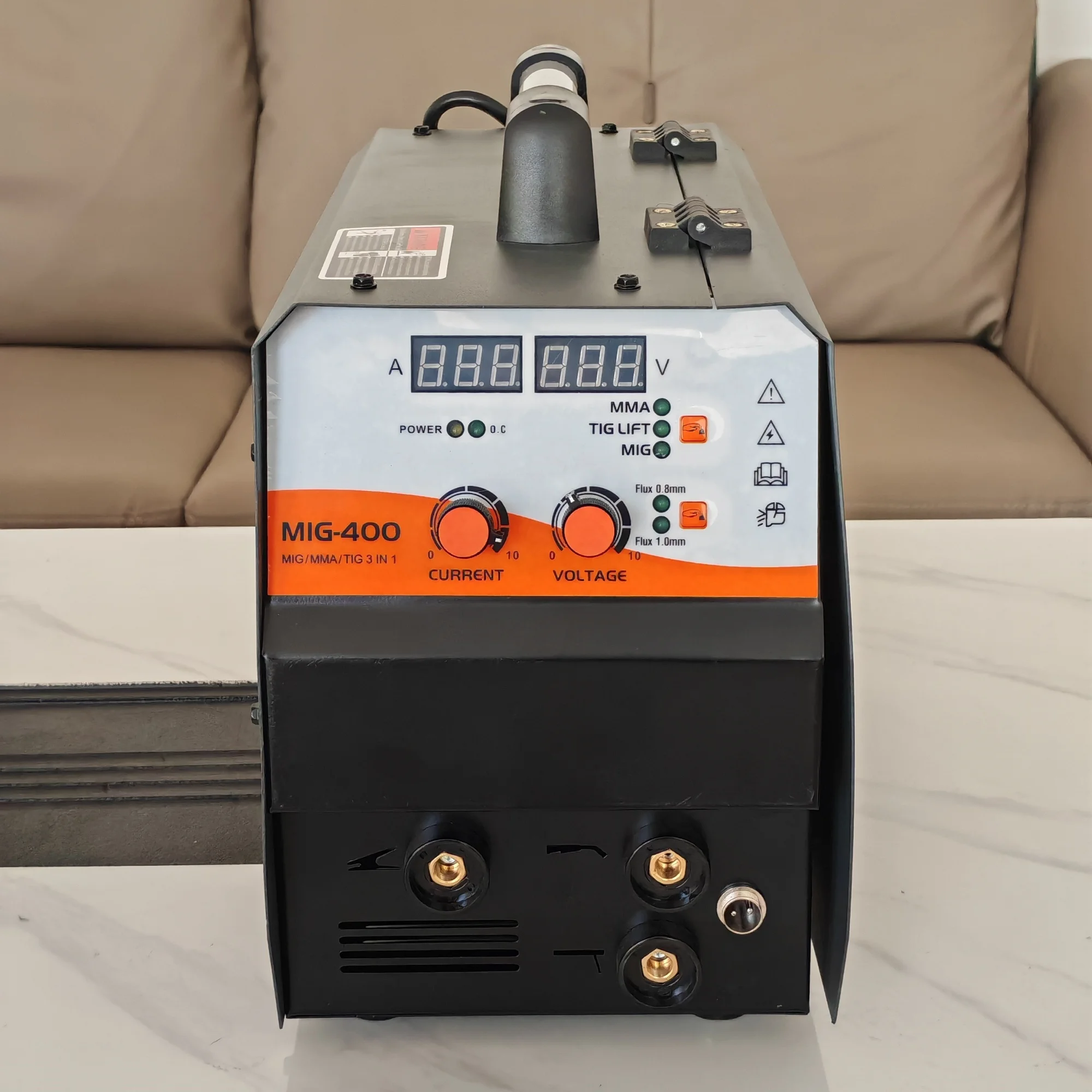 220V High power IGBT GASLESS FLUX WIRE MIG soldador steel Welder multifunctional welding machine