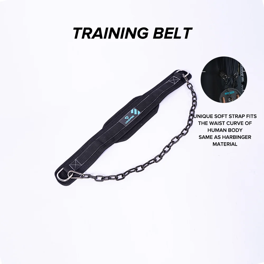 Custom Pull Up Weight lifting Dipping training Belt with Chain