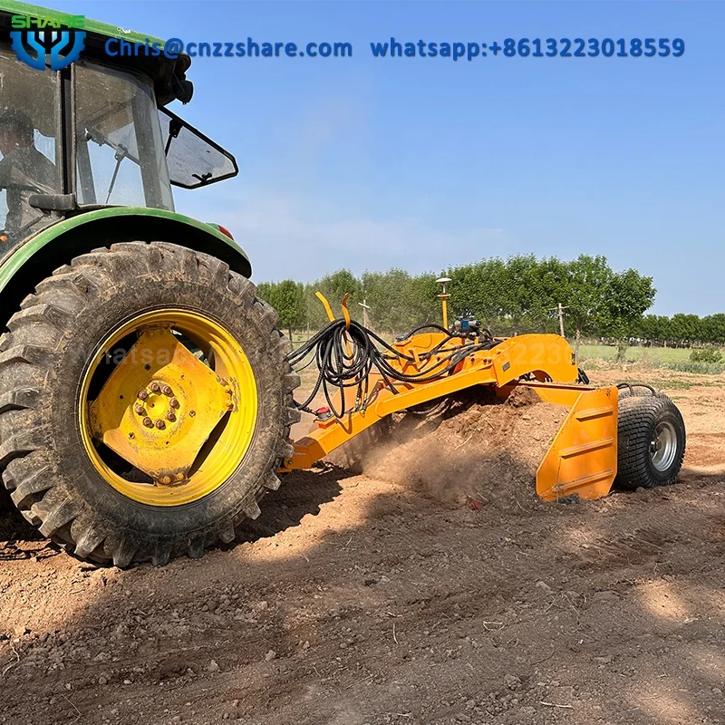 small motor grader laser leveler for agriculture soil leveling laser machine