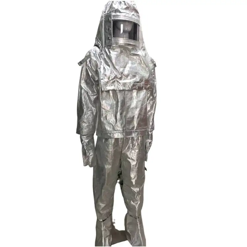 1000 Degrees Aluminized Anti Fire Heat Insulation Resistance Suits Fire Fighting Protective Suits