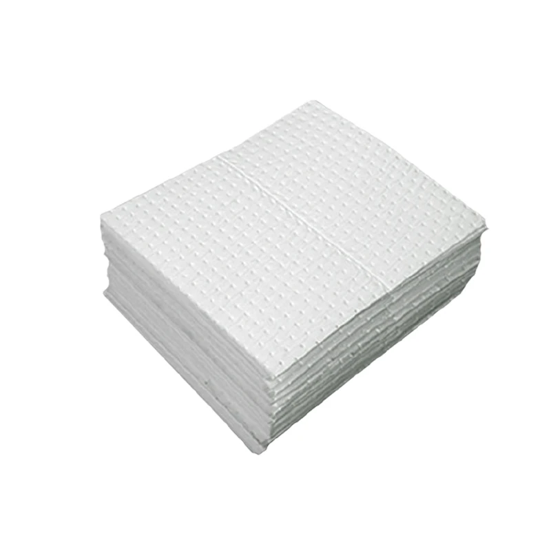 Oil Only Absorbent Sheet 100% PP White Light absorbency oil spill response sheet