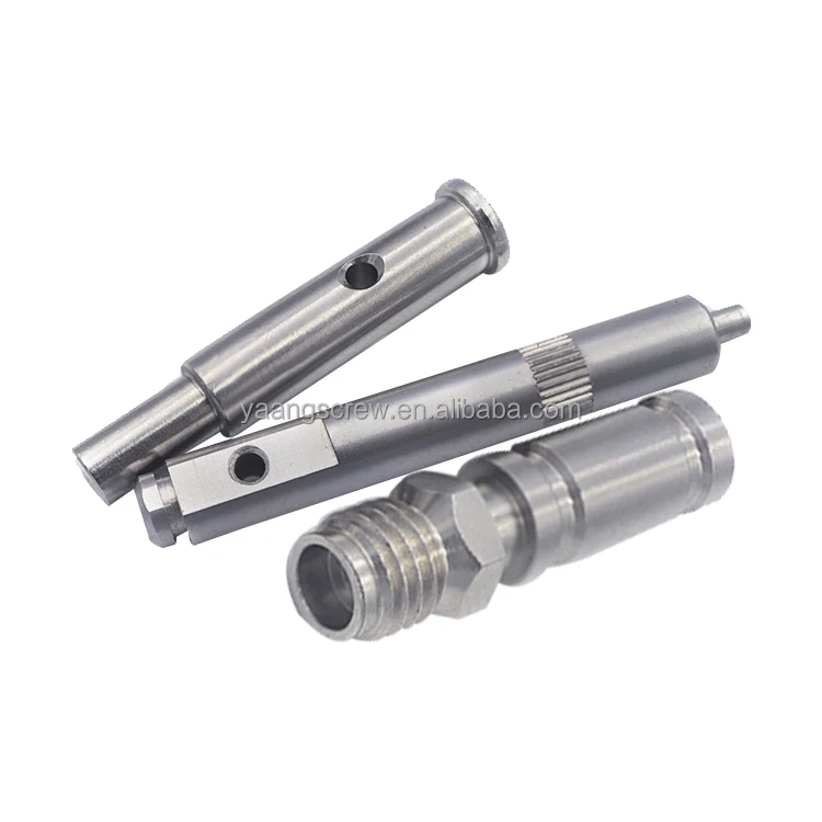 Oem High Precision Custom Service Cnc Machining Stainless Steel Threaded Pin With Galvanized Eccentric Pin