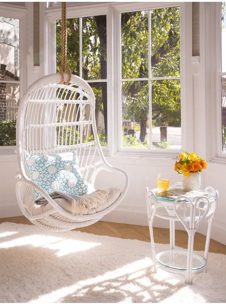 Source manufacturers wholesale rattan swing egg chair swing chair out door modern bedroom furniture set