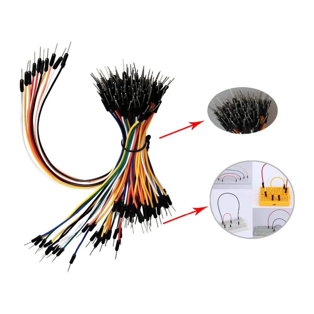 75Pcs Flexible Breadboard Jumper Wires Dupont Line