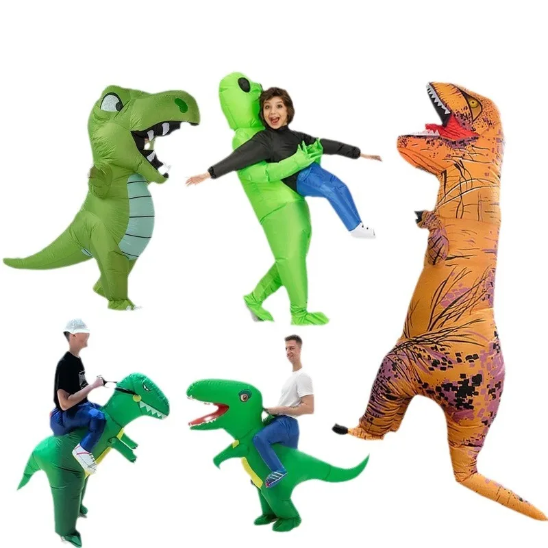 Inflatable Costume Children Kids Dinosaur New Design T-Rex Costumes Blow Up Cospaly Ride On Animal Costume