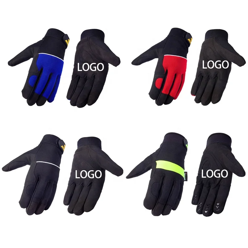 Custom Touch screen Mechanic Working waterproof Safety Glove