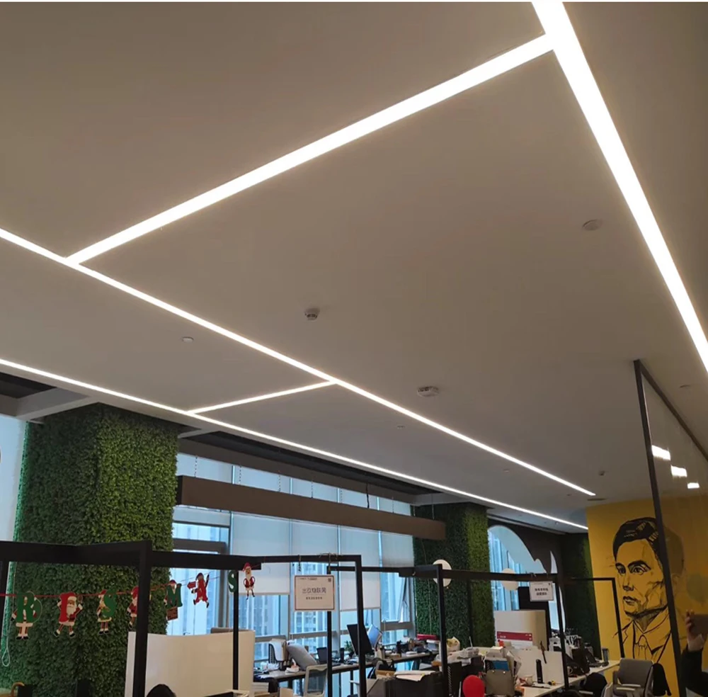 modern ceiling lights Recessed Led Linear Light mettal battle lamp linkable recessed led linear light