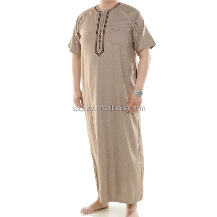 Islamic clothing Men Thobe Thawb Jubba Arab Dubai Muslim Dress Abaya Kaftan Dress for men Jalabiya Boubou