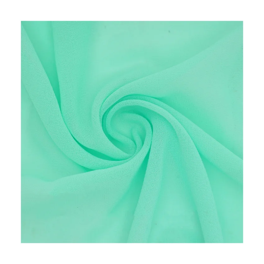 100% Polyester 75D High Twist Pearl Chiffon Polyester Fabric for Women Dress Trousers