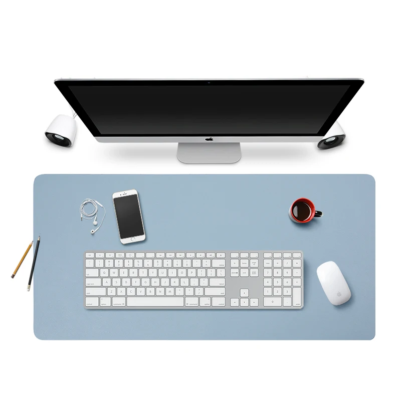 
PVC Table Mat Easy Clean Desk PU Leather Office Gaming Desktop Computer Keyboard Waterproof Mouse Mat Pad 